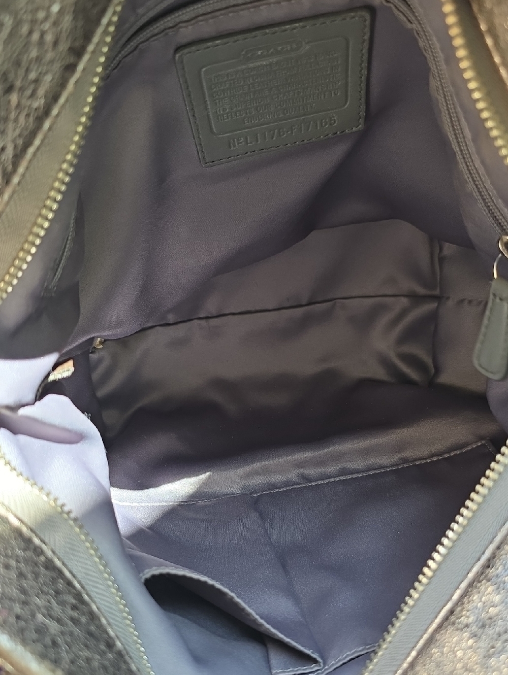 Coach Y2K Brooke Hobo Silver Gold Tones Metallic Leather Shoulder Hand Bag - Picture 13 of 16